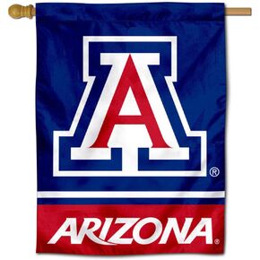 Arizona Wildcats Blue House Flag Banner
