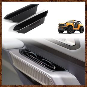 for Bronco Door Side Storage Box Accessories,4 Door and 2 Door Door Handle Storage Box Armrest Phone Container Door Organizer Pocket ABS Tray Interior Accessories 2021-2024(4 Door)
