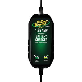 Battery Tender Plus 12V - 1.25 AMP Battery Charger and Maintainer - 022-0185G-DL-WH