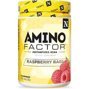 Amino Factor Instantized BCAAs, Gushing Gummy, 30 Servings - Sugar Free Branched Chain Amino Acids Intra & Post Workout Drink - Improve Muscle Recovery & Hydration