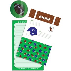 iscream Pack of 8 Fold-over Ready to Send Note Cards - Home Run
