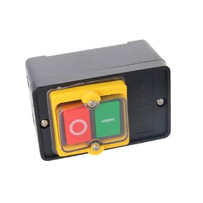 Fielect Start Stop ON/Off 2 Positions Latching Push Button Switch Small Panel 2KW for Electric Tool