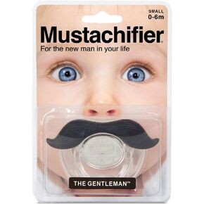 Hipsterkid Mustachifier Pacifier 0-6 Months | BPA-Free, Orthodontic Silicone Nipple | Cute, Funny, Mustache Binkies | Gift for Babies, Newborns, Infants, Toddlers in Saudi Arabia