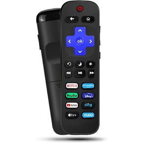 2PACK Replacement Remote Control for All Roku TV 2-in-1, Universal Remote for TCL TV Hisense TV ONN TV Hitachi TV Element Westinghouse Philips JVC TVs, 8 Shortcut Keys [NOT for Stick/Box]