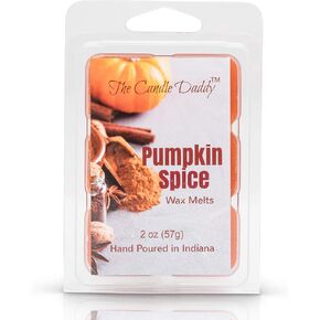 The Candle Daddy Pumpkin Spice Fall Autum Scented Melt- Maximum Scent Wax Cubes/Melts- 1 Pack -2 Ounces- 6 Cubes