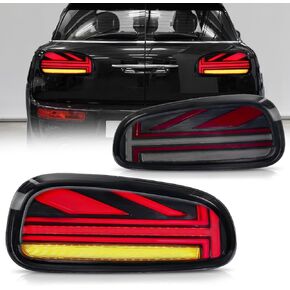 مجموعة مصابيح LONGDING الخلفية مناسبة لـ JCW MINI F54 Cooper S Clubman 2014-2019 مع/بدء الرسوم المتحركة/إشارات الانعطاف المتتابعة، استبدال المصباح الخلفي لمصباح الاتحاد