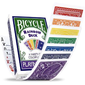 Ultimate Rainbow Bicycle Cards Deck - A Variety of 56 Colorful Backs