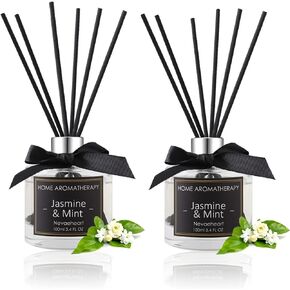 NEVAEHEART Premium Reed Diffuser Set | Citrus Scented Sticks Diffuser | Reed Diffuser for Bedroom Bathroom Living Room | Oil Diffuser & Diffuser Sticks | Beautiful Home Décor Makes a Great Gift