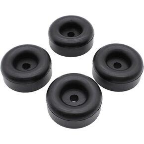 4PCS 2.5" Trailer Ramp Door Black Rubber Bumpers Round Rubber Bump Stops Compatible with Cargo Trailer Ramp Doors, and for Truck Gates