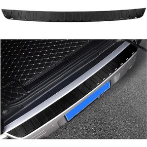 YIWANG For Land Rover Defender 90 110 2020-2022 Car Styling ABS Black Car Rear Bumper Plate Cover Trim Stickers for Defender Auto Accessories (Stainless Steel-Black)