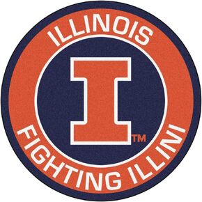 ملصقات Illinois Illini (أي حجم) ملصق Illinois Fighting Illini من الفينيل لمصد السيارة، والخوذة، والكمبيوتر المحمول، والأكواب، وشعار فريق النافذة (3 بوصة)