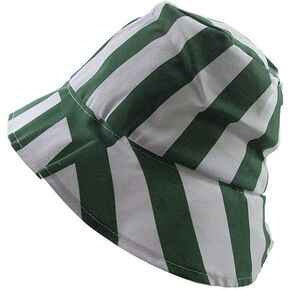 Unisex Vertical Stripes Bucket Hat Packable Fashion Fisherman Cap Sun Hat Cosplay Anime