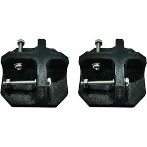 Camping Table Foot Replacement Accessories, Outdoor Beach Camp Folding Table Accessories with Screws (Black, 2Pcs)