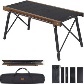 Naturehike Folding IGT Camping Table, Ultralight Aluminum Camp Table with Carry Bag, Portable IGT Unit Combination Table for Outdoor Cooking Car Camping Picnic RV Trip Patio Backyard BBQ