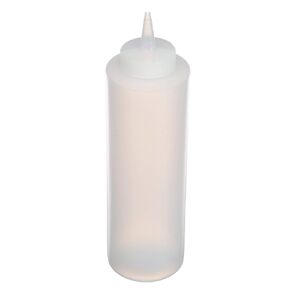 Clear Wide Mouth Squeeze Bottle 16oz-6ct