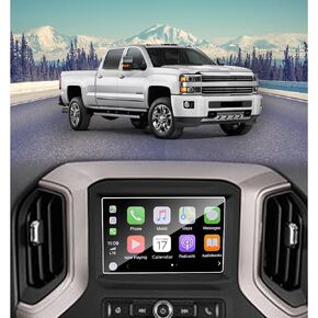 for 2016-2023 2024 Chevy Silverado 1500 2500 3500 WT Custom LS 7 Inch Tempered Glass Screen Protector 9H Hardness Accessories LCD Touchscreen(Not for 4.2 Inch or 8 Inch or 13.4 Inch)