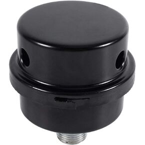 Air Compressor Black Metal Intake Filter Muffler Silencer Thread 3/8" 16MM r Reduce Noise for Oil-Less Air Compresso
