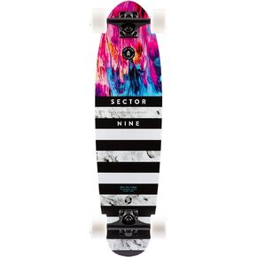 لوح تزلج سيكتور 9 Longboards Splash Snapback مصنوع من الألياف الزجاجية الكاملة، مقاس 8 × 30 بوصة