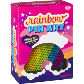 Toysmith Colorful Rainbow Pin Art, Girls Boys, Room Decor Desk Toy
