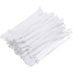 100 Pieces Sewing Elastic Band Cord with Adjustable Buckle Stretch Earloop Fabric Tie Lanyard Rope for DIY Crafts