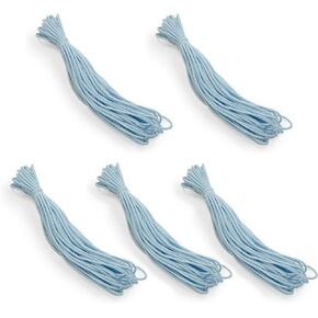 Expo International, Inc 1/8" Soft Knit Elastic Band, Premium Material, Durable Knitted Elastic Cord for Sewing, Easy to Use, Versatile Sewing Supplies, (5 Packs of 10 Yards), Red
