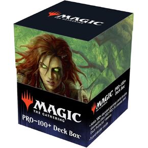 Ultra Pro - Magic: The Gathering Battle for Baldur's Gate, Commander Legend 100+ Deck Box (Elminster) - Protect and Store 100+ Collectible Trading Cards with Self Locking Lid