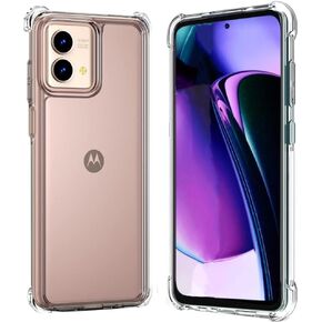 Folmeikat Moto G Stylus 5G Case, Shock-Absorption Flexible Clear TPU Rubber Protective Cell Phone Cover for Moto G Stylus 5G 2023 Case 6.6" Clear
