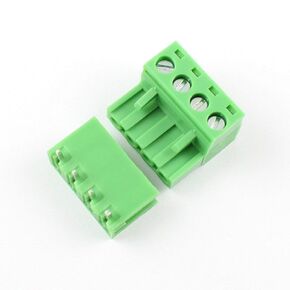 10 Sets 4-Pin (4 Pole) 5.08mm Pitch Right Angle Screw Terminal Block Connector PCB Mount DIY