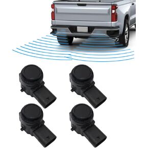 SecosAutoparts 4PCS Front Rear Parking Assist Sensor Compatible with Chevrolet Silverado 1500 2500 3500 2015-2023 Compatible with GMC Sierra 1500 2500 3500 2015-2023# 84510253 84360381 84360386