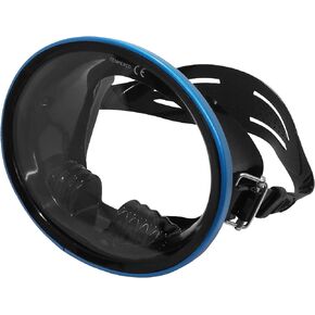 SAEKODIVE Classic Oval Diving Mask - 1 Window, Panoramic Wide View, Anti-Fog Tempered Glass - Scuba Mask, Dive Mask, Freediving Mask, Spearfishing Mask, Snorkel Mask for Adults
