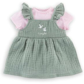 Corolle Loire Riverside Dress with Ruffles and T-Shirt - Clothing fits 12" Dolls, for Ages 18 Months and up