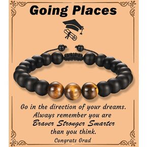 EFVISD Class of 2024 Graduation Gifts for Him Teen Boys Mens 5th 6th 8th High School College Master Degree, Graudation Bracelets Gifts for Son Grandson Godson Nephew Brother Boyfriend
