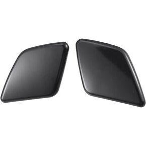 ACROPIX Front Left Right Side Bumper Headlight Washer Nozzle Cover Cap Fit for Volvo XC90 3.2l 6 Cylinder - Pack of 2 Black