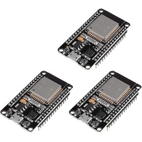 3PCS ESP32 Type C Development Board ESP32S Type-C USB WiFi + Bluetooth ESP-WROOM-32 CH340C 2.4GHz Dual Core WiFi NodeMCU Processor Microcontroller ESP32-DevKitC-32
