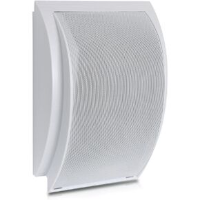 Pyle Indoor Wall Mount PA Speaker - 6.5 Inch 50 Watt Surface Mountable Public Address Speaker with 70 Volt Transformer, 130 Hz to 15 kHz Frequency Response, 8 Ohm - Pyle PDWT6 SILVER