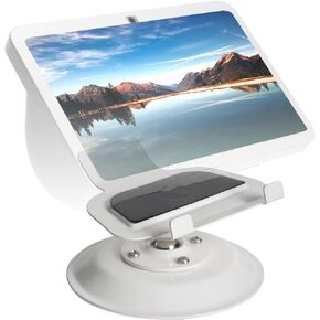 shinar Metal Stand for Echo Show 8 (3rd Generation) Swivel Stand with Wide Angle Tilt Adjustment(-50°/+50°),Desktop Accessory for Show 8 Without Magnetic Compatible with Show 8 3rd & Cell Phone