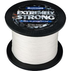 BLUEFISHER Braided Fishing Line - Extremely Strong - Zero Stretch- Smaller Diameter, 4 Strands 8 Strand 12 Strand 10LB-80LB 328Yds/546Yds