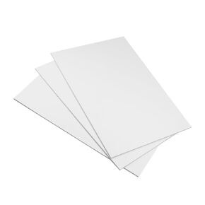 Othmro 3Pcs PVC Foam Board Sheet 3mm T x 20cm W x 30cmL Plastic Sheets PVC Sheet for Presentations Signboards Artsan Crafts Framing Display White
