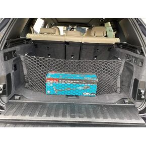 Trunk Envelope Style Mesh Cargo Net Black for BMW X5 2020-2024 - Car Accessories - Premium Trunk Organizer and Storage - Cargo Net for SUV - Vehicle Carrier Organizer for BMW X5