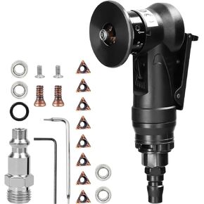 Aepiraza Mini Pneumatic Chamfering Machine, 45 Degree Air Chamfer Deburring Tool Portable Handheld Air Chamfer Tool Air Chamfer Tool Deburring Tool for Trimming, Chamfer Deburring (Metal Trimming)