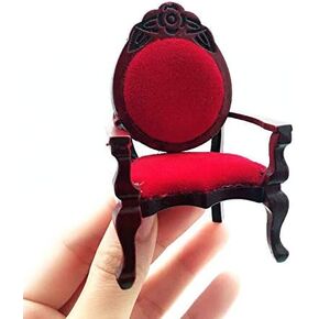 1:12 Dollhouse Miniature Vintage Retro Single Sofa Chair Furniture for Living Room,Bed Room, Kitchen, Retro Vintage Designed Dolls House Miniature Furniture Action Figures Accessory