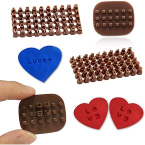 Letter Stamps for Clay, Pottery Stamps for Crafting Mini Alphabet Number Letter Stamps Cookie Stamps Polymer Clay Tools Small Press Fondant Embosser Letter Stamps (Dark Brown)