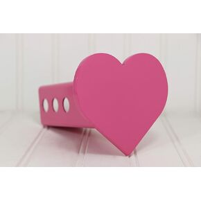 12729-Pink Heart Hitch Cover, 2"