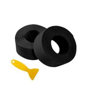 Bath & Kitchen Caulk Tape Sealant Strip,PVC Self Adhesive Tub and Wall Sealing Tape Caulk Sealer,Caulk Strip,sealant Tape,Shower Tile Sealer Adhesive sealant (Black)