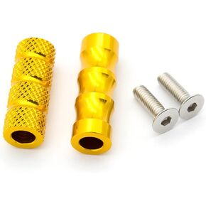 PROCNC 6mm Motorcycle Knurled Shifter Peg Anti-Skid Gear Shift Brake Lever Foot Pegs Pedal Hole Footrests Footpeg Rearsets for Suzuki Yamaha Kawasaki BMW (Red)