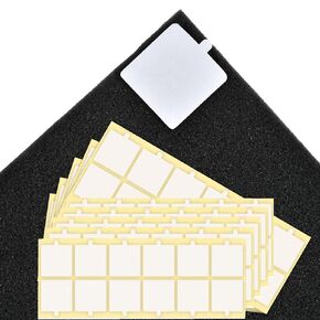 120Pcs Double Sided Tape for Acoustic Foam Panels, Removable Mounting Tape Wall Strong Adhesive Sound proofing Transparent Putty Clear Sticker Heavy Duty 1.4inch Squares