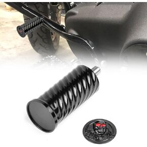 Goldfire MX Chopper Bobber Style Shift Lever Foot Peg, Anti-Skid Gear Knurled Motorcycle Shifter Peg For HD Touring Softail Sportster Dyna Street Chopper Bobber (Black)