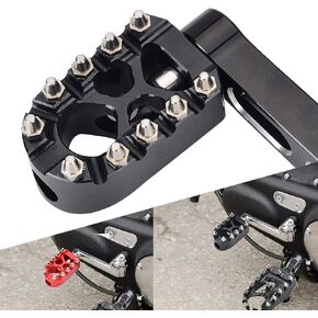 Goldfire MX Chopper Bobber Style Shift Lever Foot Peg، ترس مضاد للانزلاق مخرش دراجة نارية ناقل الحركة من أجل HD Touring Softail Sportster Dyna Street Chopper Bobber (أسود)