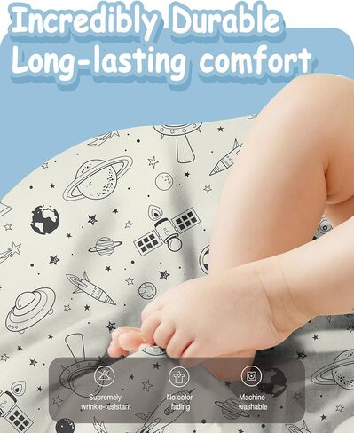 TOTBASIC Toddler Sleep Sack 0.5 TOG, Wearable Blanket Baby Sleeping Bag 2t-4t with 2-way Safe Zipper, Ultra Soft All Season Sleepsacks,Space Odyssey, 2 Pack in Saudi Arabia