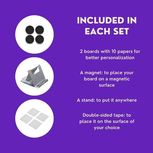 2 Pcs to Do List Checklist Boards Chore Chart Memo Tools Detachable Message Kids Planner Checklist Slider Schedule Planning with Accessories Planning Boards for Kids Organization ADHD Tools in Saudi Arabia